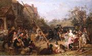 Frederick Goodall Raising the Maypole oil painting picture wholesale